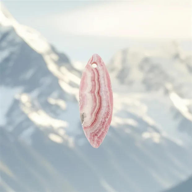 Rhodochrosit gebohrt, 5,3cm, Unikat 012 | GH Edelsteine, Heilsteine & Schmuck