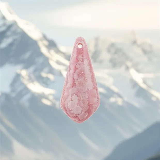 Rhodochrosite drilled, 5.8cm, unique specimen 014 | Marco Schreier