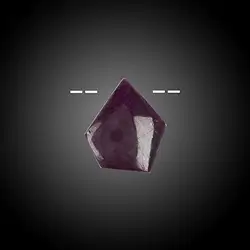2811135027 Cabochon Rubin gebohrt Unikat 027 | Großhändler Edelsteine, Heilsteine & Schmuck