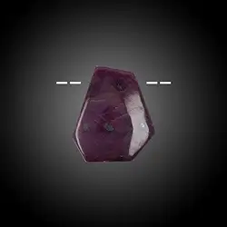 2811135035 Cabochon Rubin gebohrt Unikat 035 | Großhändler Edelsteine, Heilsteine & Schmuck