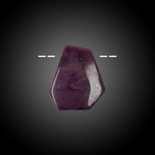 Rubino cabochon forato unico 035 | Gemme Schreier, pietre curative e gioielli