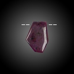 2811135041 Cabochon Rubin gebohrt Unikat 041 | Großhändler Edelsteine, Heilsteine & Schmuck