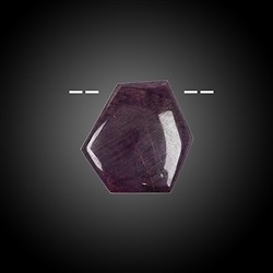 2811135043 Cabochon Rubin gebohrt Unikat 043 | Großhändler Edelsteine, Heilsteine & Schmuck