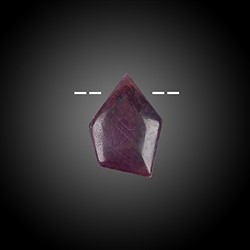 2811135048 Cabochon Rubin gebohrt Unikat 048 | Großhändler Edelsteine, Heilsteine & Schmuck