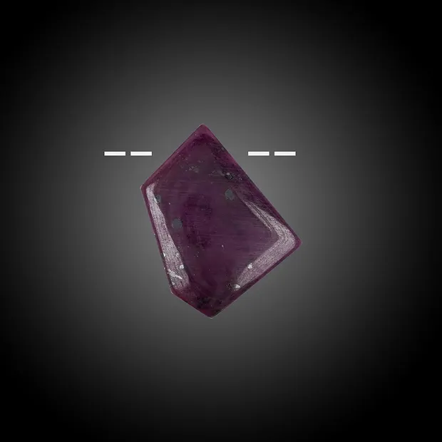Cabochon Rubin gebohrt Unikat 049 | Großhändler Edelsteine, Heilsteine & Schmuck