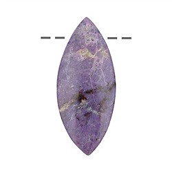 2811150050 Cabochon di Sugilite forato, 7,0 cm, unico 050 | Marco Schreier