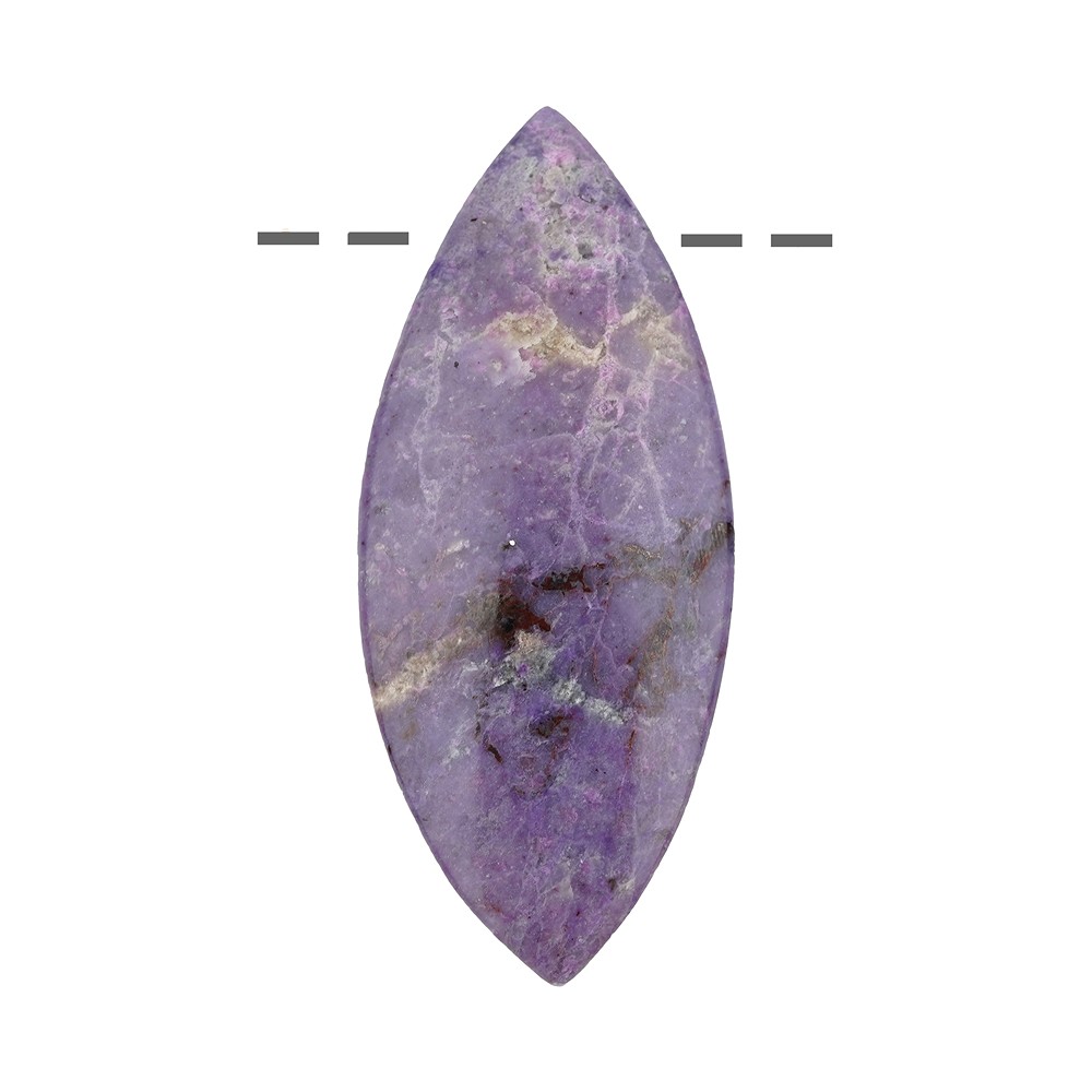 Cabochon di Sugilite forato, 7,0 cm, unico 050 | Marco Schreier