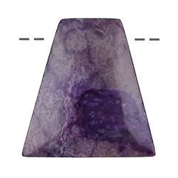 2811150051 Cabochon Sugilite percé, 4,5cm, Pièces uniques 051 | Marco Schreier