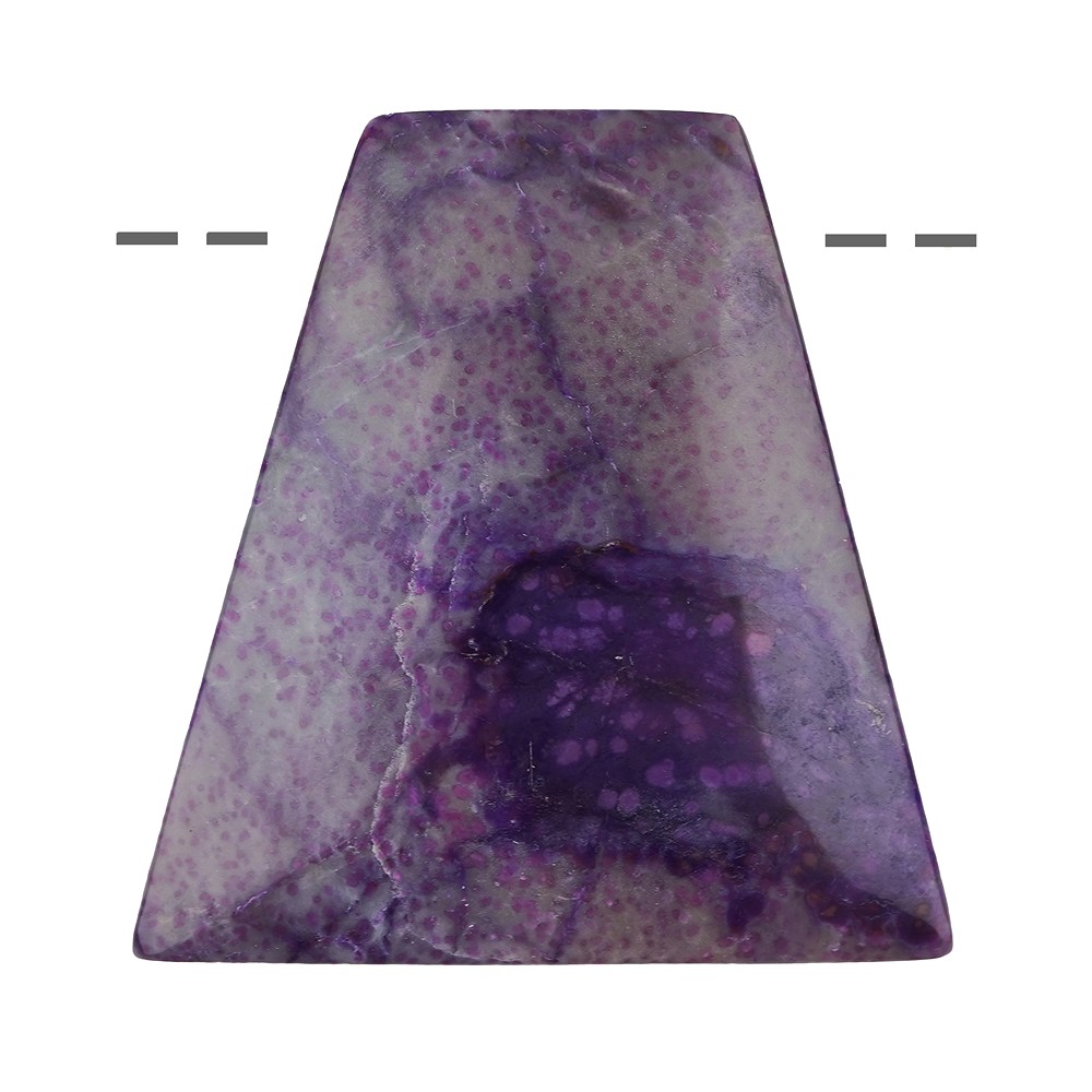 Cabochon Sugilite percé, 4,5cm, Pièces uniques 051 | Marco Schreier