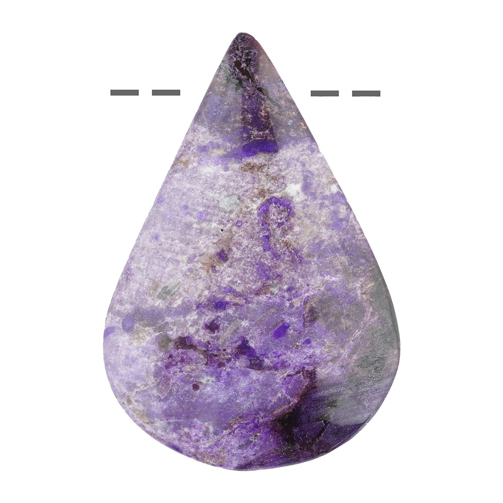 Cabujón Sugilita perforado, 5,0cm, único 057 | Marco Schreier