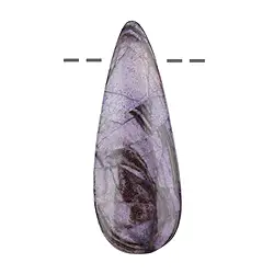 2811150059 Cabochon Sugilite percé, 6,0cm, Pièces uniques 059 | Marco Schreier