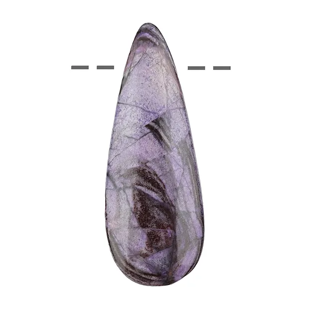 Cabochon Sugilith gebohrt, 6,0cm, Unikat 059 | Edelsteine, Heilsteine & Schmuck