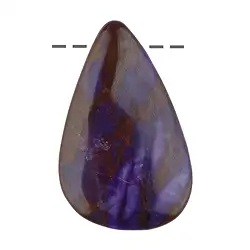 2811150060 Cabochon Sugilith gebohrt, 4,5cm, Unikat 060 | Edelsteine, Heilsteine & Schmuck