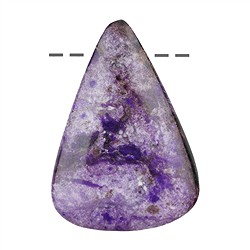 2811150064 Cabochon Sugilite drilled, 4,5cm, unique 064 | wholesaler gems & healing stones
