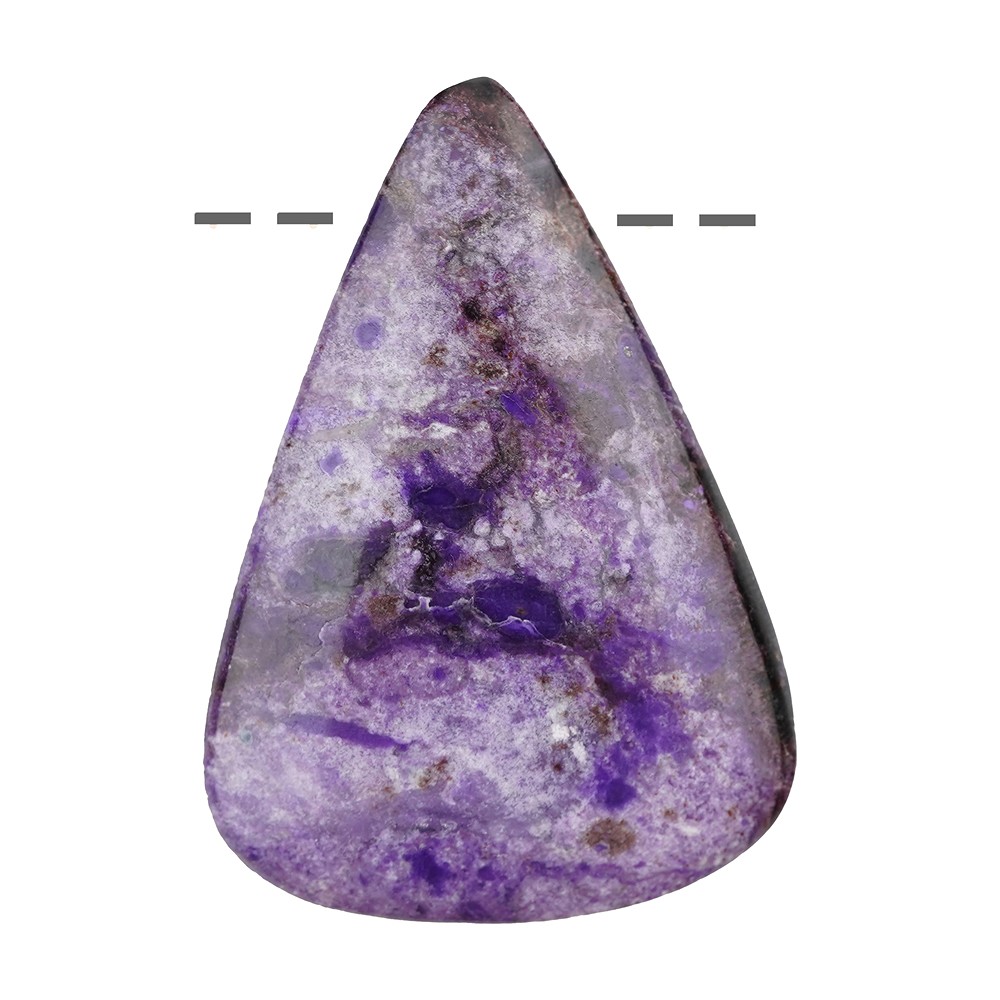 Cabochon Sugilite percé, 4,5cm, Pièces uniques 064 | Marco Schreier