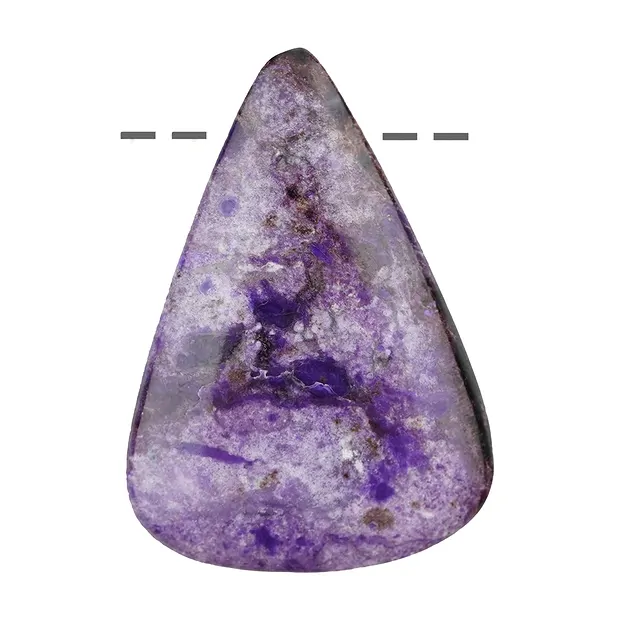 Cabochon Sugilite drilled, 4,5cm, unique 064 | wholesaler gems & healing stones