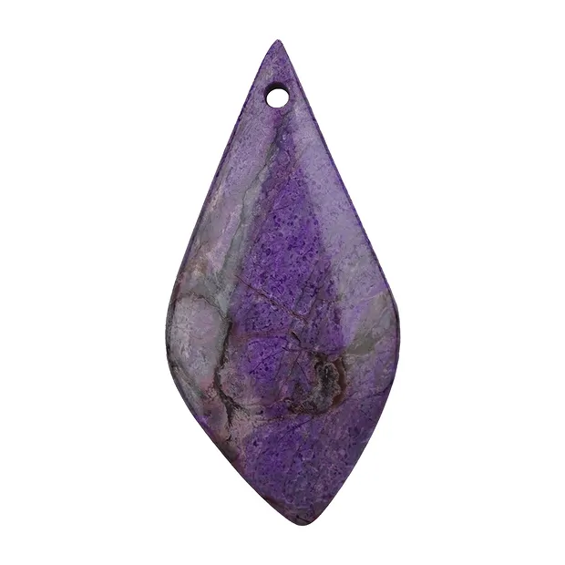 Cabochon Sugilite percé, 6,5cm, Pièces uniques 066 | Marco Schreier