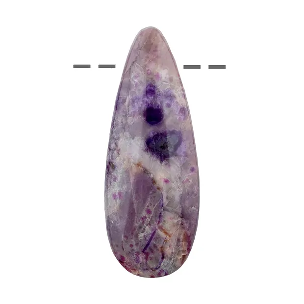 Cabochon Sugilite percé, 5,0cm, Pièces uniques 069 | Marco Schreier