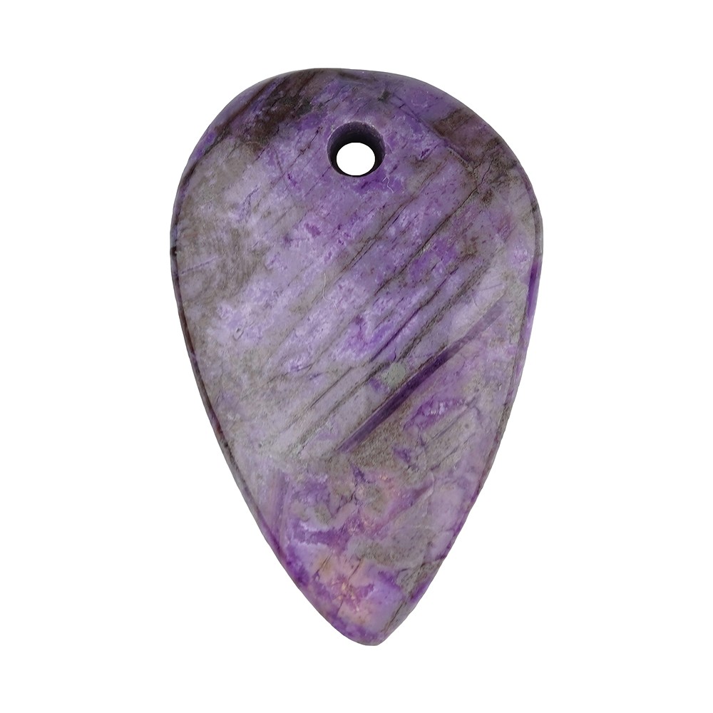 Cabochon di Sugilite forato, 4,0cm, pezzo unico 078 | Marco Schreier
