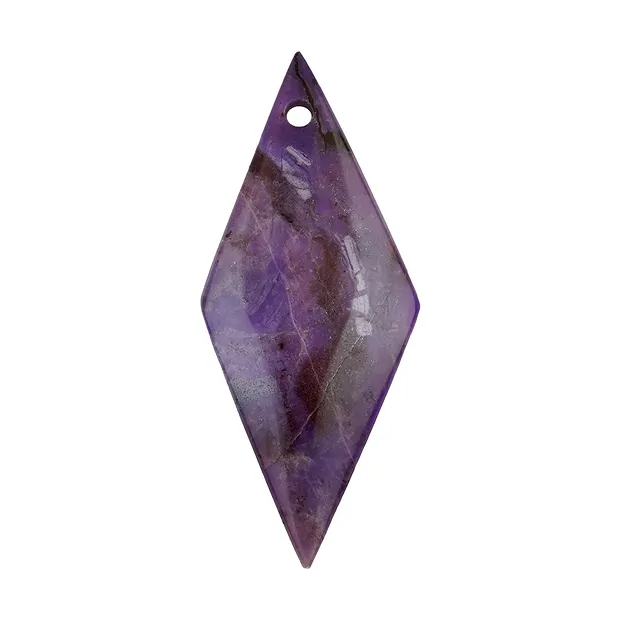 Cabochon Sugilite drilled, 6,5cm, unique 084 | wholesaler gems & healing stones