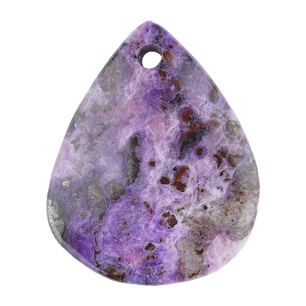 Cabochon Sugilith gebohrt, 3,5cm, Unikat 087 | Edelsteine, Heilsteine & Schmuck