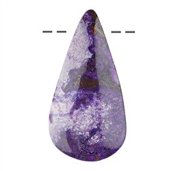 2811150088 Cabochon Sugilite drilled, 4,5cm, unique 088 | wholesaler gems & healing stones