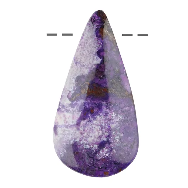Cabochon Sugilite drilled, 4,5cm, unique 088 | wholesaler gems & healing stones