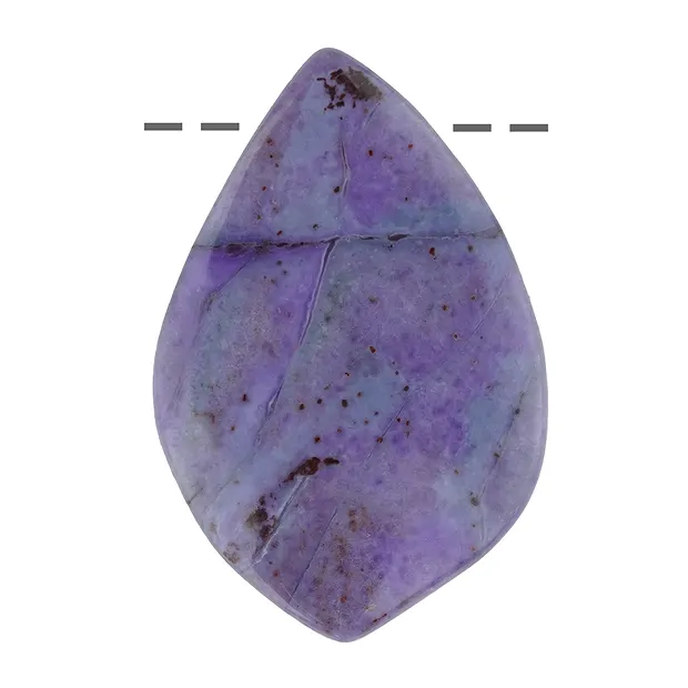 Cabochon Sugilith gebohrt, 4,0cm, Unikat 089 | Edelsteine, Heilsteine & Schmuck
