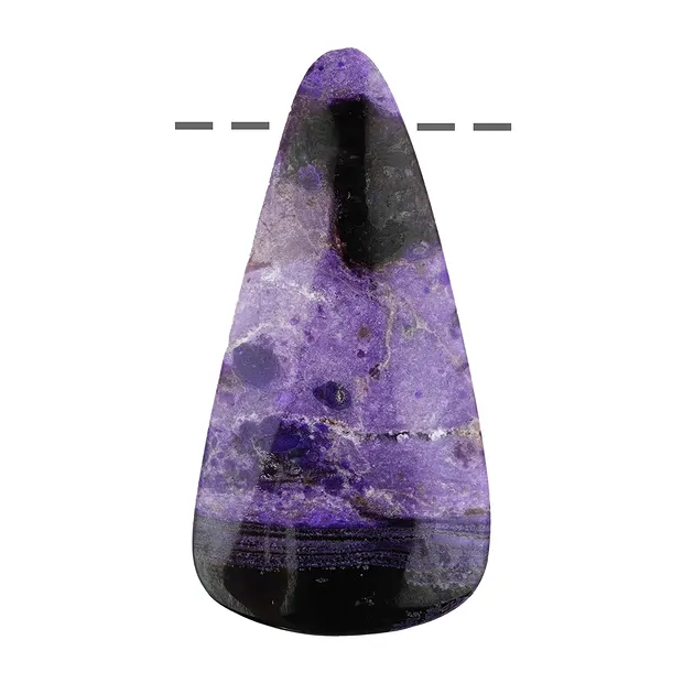Cabochon Sugilite percé, 5,0cm, Pièces uniques 093 | Marco Schreier