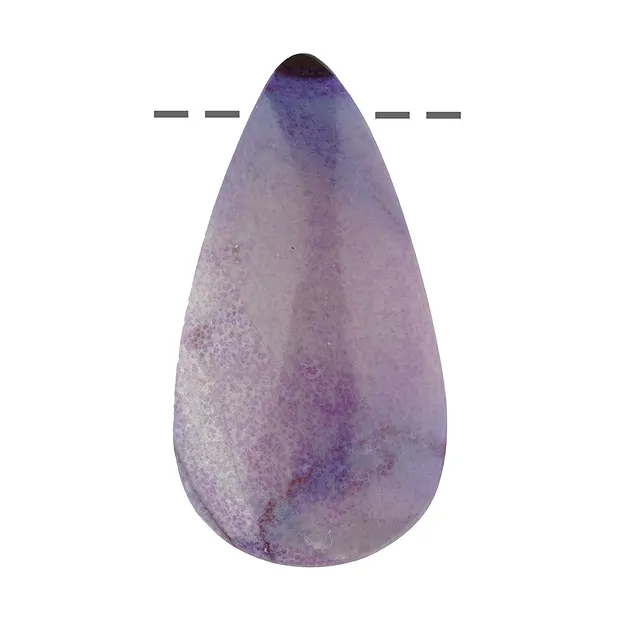 Cabochon Sugilith gebohrt, 3,5cm, Unikat 094 | Edelsteine, Heilsteine & Schmuck
