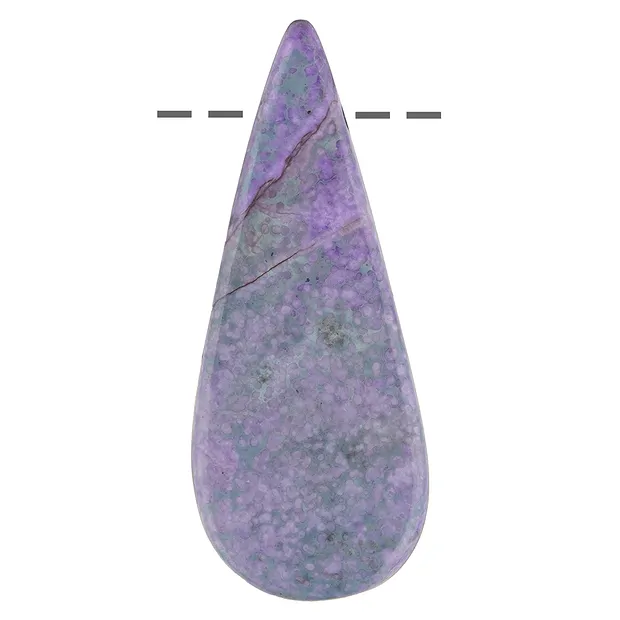 Cabochon Sugilith gebohrt, 5,5cm Unikat 096 | Edelsteine, Heilsteine & Schmuck