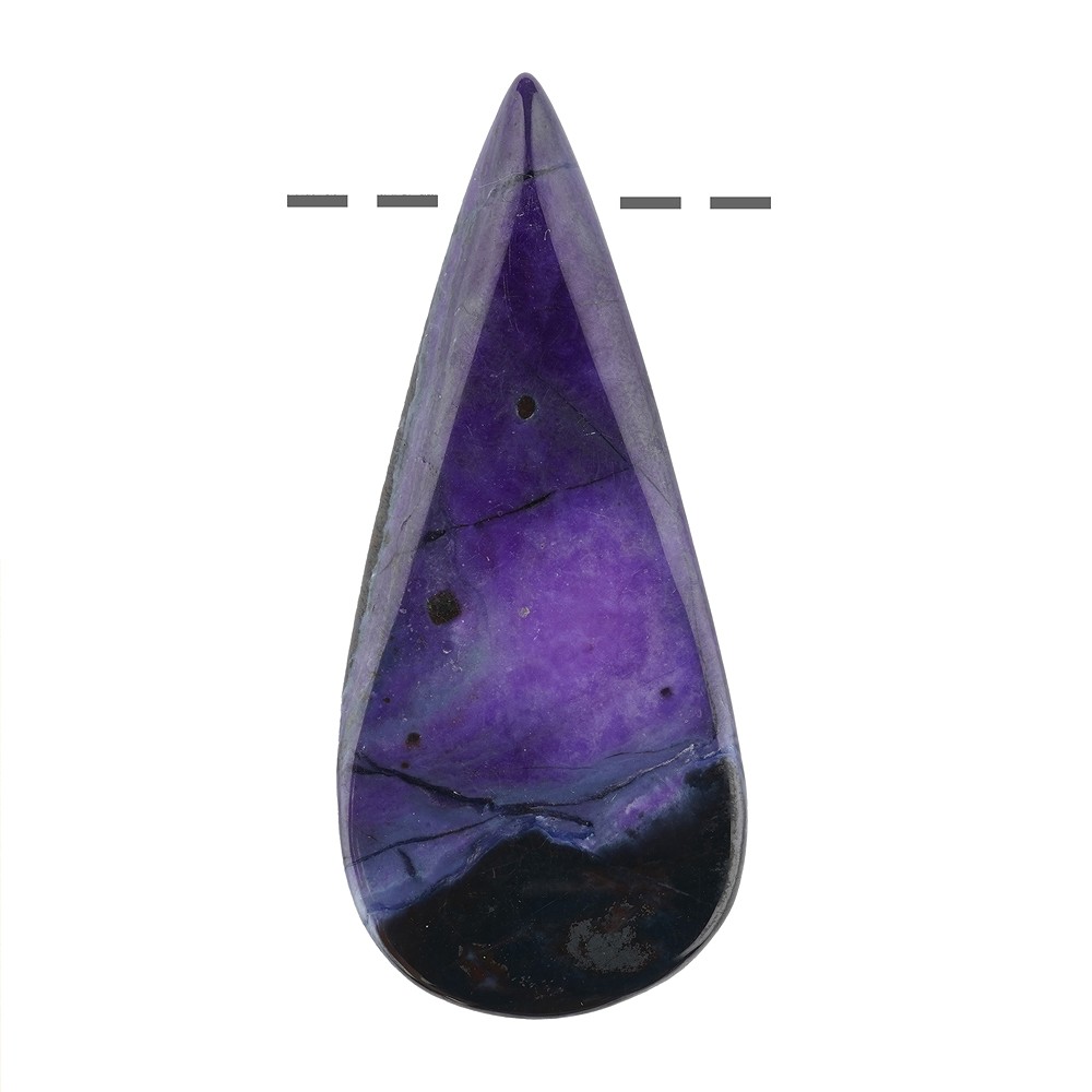 Cabochon di Sugilite forato, 5,5 cm, unico 098 | Marco Schreier