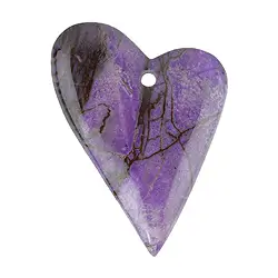2811150108 Heart drilled Sugilite unique 108 | wholesaler gems, healing stones & jewelry