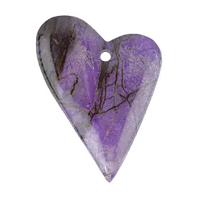 Coeur percé Sugilite Pièces uniques 108 | Marco Schreier