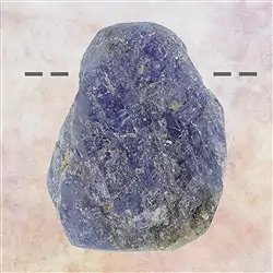 2811152026 Tansanit gebohrt, 3,0cm  Unikat 026 | Schreier Edelsteine, Heilsteine & Schmuck
