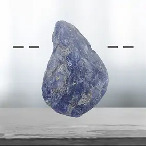 Tansanit gebohrt, 3,8cm Unikat 038 | Großhandel Edelsteine, Heilsteine & Schmuck