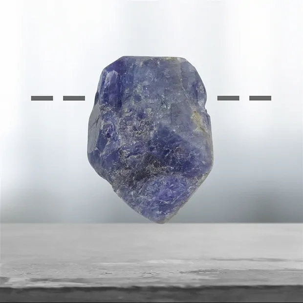Tansanit gebohrt, 3,2cm Unikat 044 | Großhandel Edelsteine, Heilsteine & Schmuck