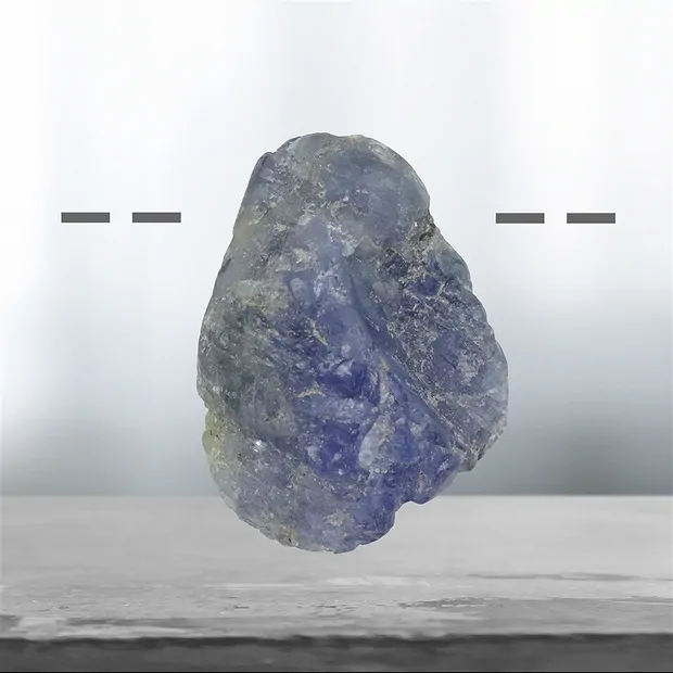 Tanzanite forata, 3,1 cm unico 047 | Gemme Schreier, pietre curative e gioielli