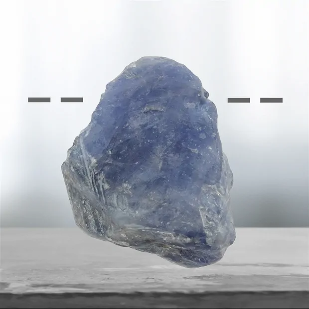 Tanzanite forata, 3,2 cm unico 050 | Gemme Schreier, pietre curative e gioielli