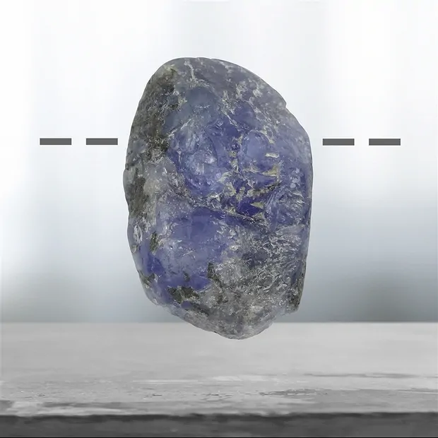 Tansanit gebohrt, 3,0cm Unikat 051 | Großhandel Edelsteine, Heilsteine & Schmuck