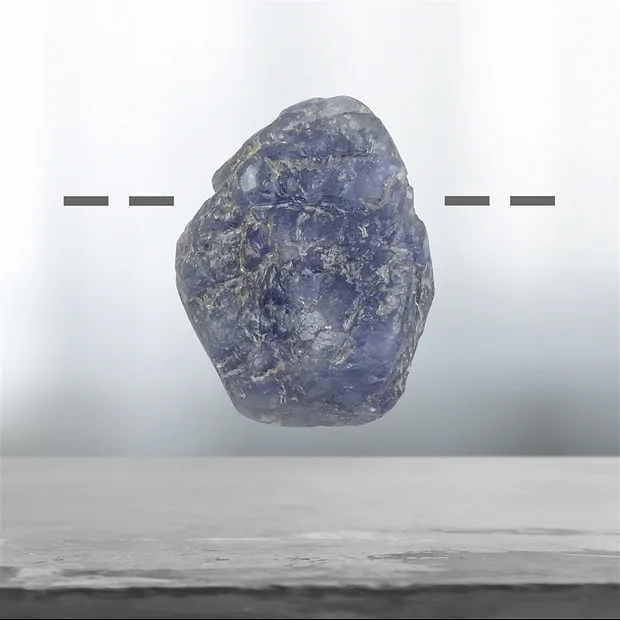 Tansanit gebohrt, 2,7cm Unikat 052 | Großhandel Edelsteine, Heilsteine & Schmuck