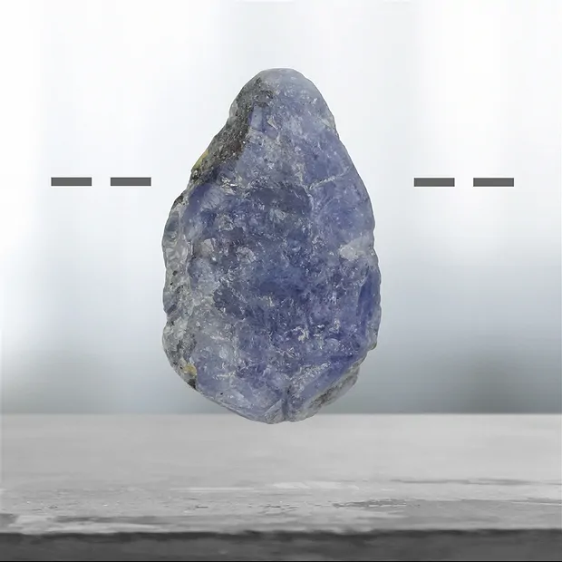 Tanzanite forata, 2,9 cm unico 053 | Gemme Schreier, pietre curative e gioielli