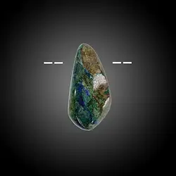 2811182008 Azurit-Malachit (stab.) gebohrt Unikat 008 | GH Edelsteine, Heilsteine & Schmuck