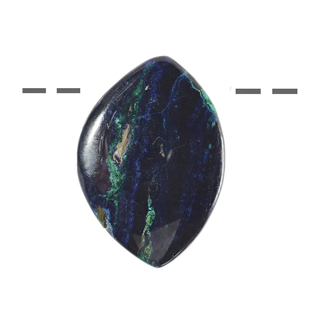 Azurite Malachite (stab.) drilled unique 009 | wholesaler gems & healing stones