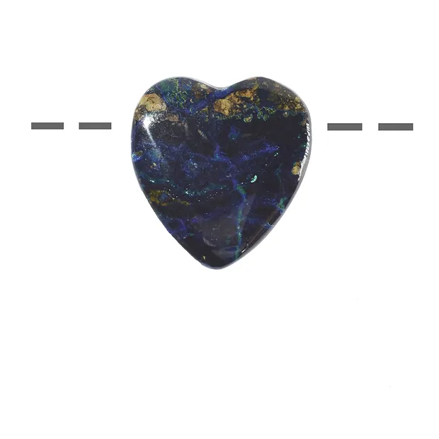 Azurit-Malachit (stab.) gebohrt Unikat 013 | GH Edelsteine, Heilsteine & Schmuck