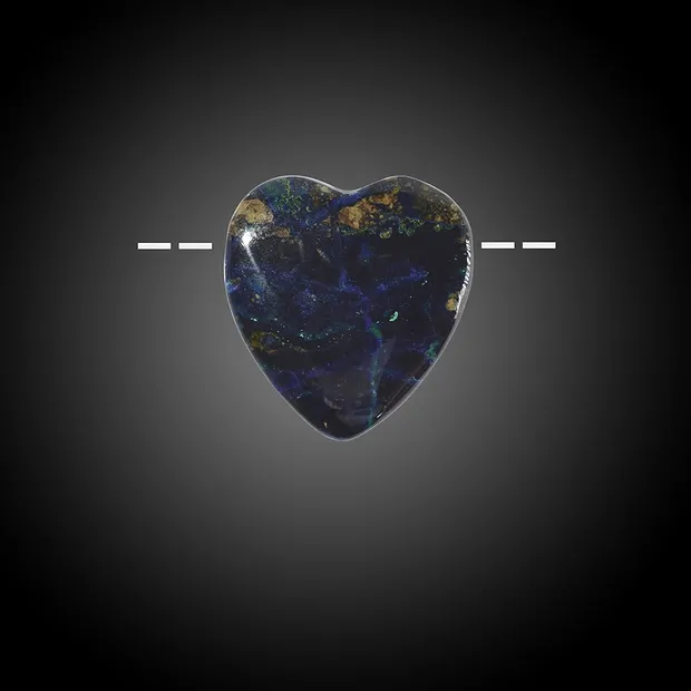 Azurite-Malachite (stab.) percée Pièces uniques 013 | Marco Schreier