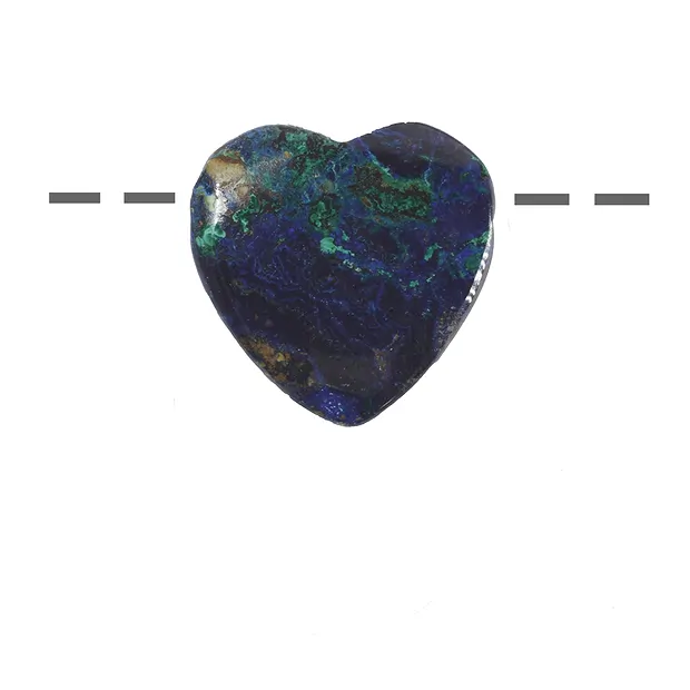 Azurite Malachite (stab.) drilled unique 014 | wholesaler gems & healing stones