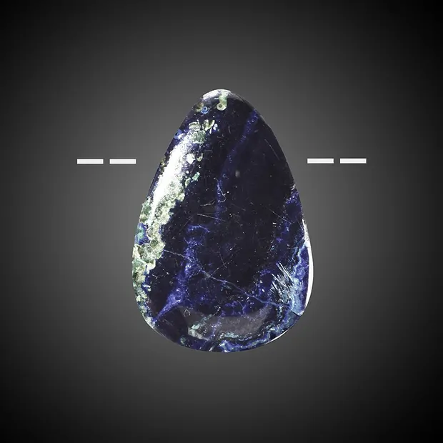 Malaquita azurita (estabilizada) espécimen único perforado 015 | Marco Schreier