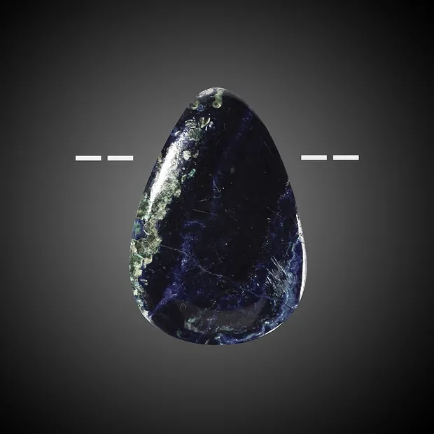Azurit-Malachit (stab.) gebohrt Unikat 015 | GH Edelsteine, Heilsteine & Schmuck
