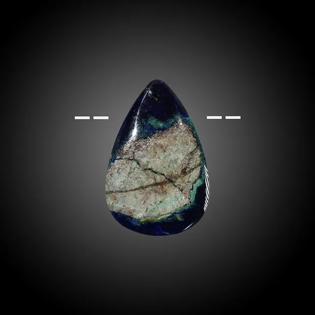 Azurite-Malachite (stab.) percée Pièces uniques 016 | Marco Schreier